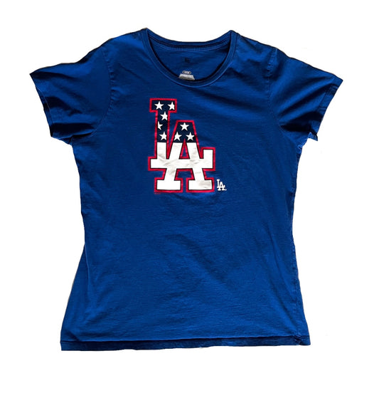 LOS ANGELES DODGERS Women’s American Flag Edition Tee