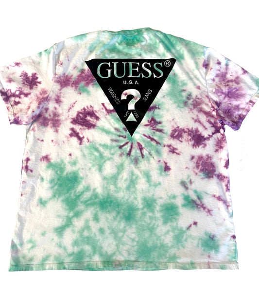 GUESS Men’s Tie Dye Graphic Tee